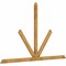 Ekena Millwork Saratoga Rough Sawn Timber Gable Bracket, Western Red Cedar, 108"W x 68"H x 2"D x 4"F, 15/12 Pitch GBW108X68X0204SAR00RWR - alternate 3